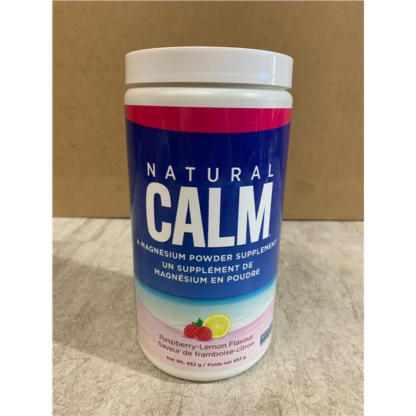 Natural Calm Magnesium Powder Supplement - Raspberry Lemon