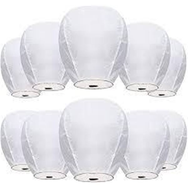 10 Pack - Hanging Paper Lanterns