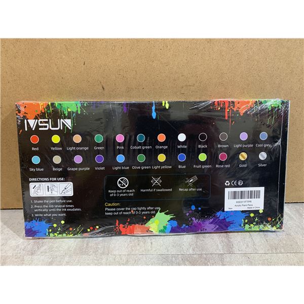 IVSUN 24 Pack - Acrylic Paint Pens