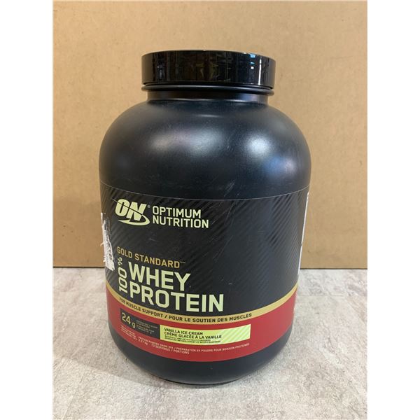 Optimum Nutrition Gold Standard 100% Whey Protein - Vanilla Ice Cream Flavour - Expires 2027.09.24