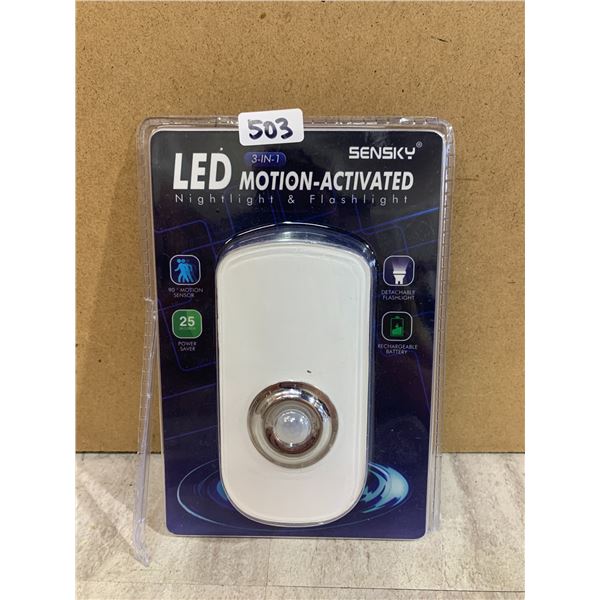 LED 3 In 1 Motion Activated Nightlight & Flashlight