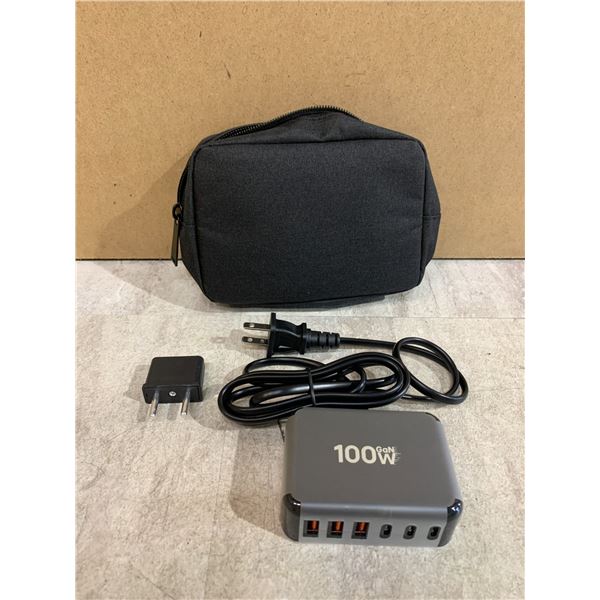 100W GaN Fast Charging Station - 6 Ports