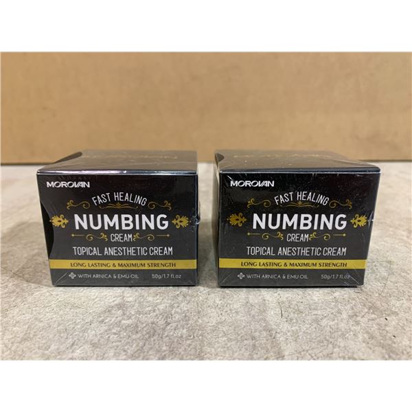 Lot Of 2 - Morovan Fast Healing Numbing Cream - Topical Anesthetic Cream