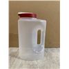 Image 1 : Rubbermaid Mixermate Pitcher With A Red Snap Tight Lid