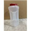 Image 3 : Rubbermaid Mixermate Pitcher With A Red Snap Tight Lid