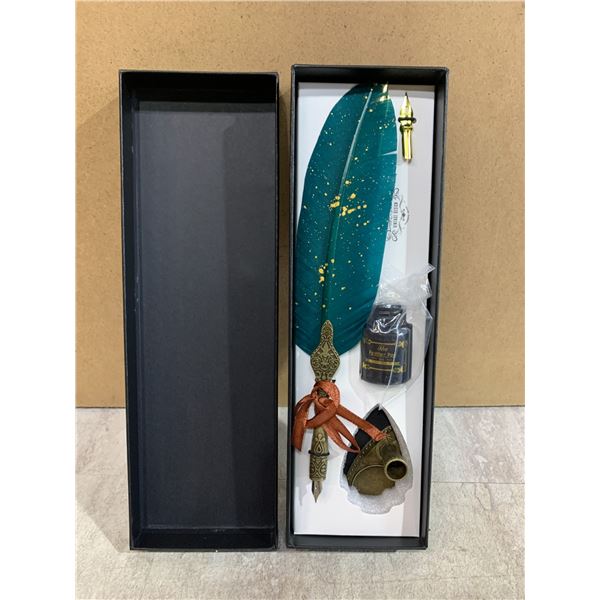 VANGOAL Vintage Carving Feather Pen Set