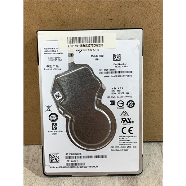 Seagate Mobile HDD 1 TB Computer Hard Drive - Formatted
