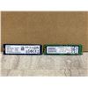 Image 1 : Lot Of 2 SSDS - Kingston OM8PDP3256B-AI1 256GB SSD & Samsung MZ-VLW2560 PM981 256GB SSD
