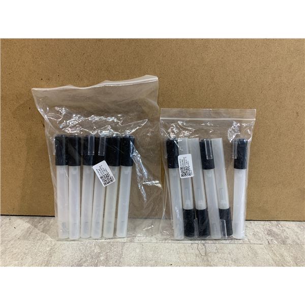 12 PCS - Blank Refillable Markers