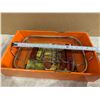 Image 4 : Stainless Steel Roaster Pan & Basket Set With Red Wooden Handles - For Oven & Grill