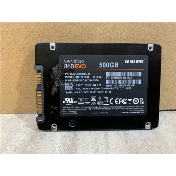Samsung V-NAND SSD 860 EVO 500 GB Computer SSD - Formatted