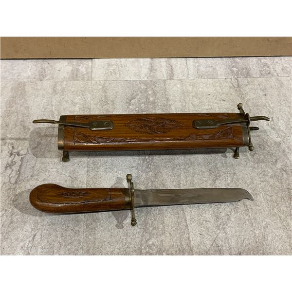 Vintage Mid Century Indian Meat Carving Set