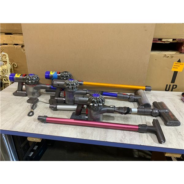 Lot Of 4 Different Dyson Vacuums - Includes Accessories