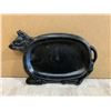 Image 1 : Cow Shaped Cast Iron Fajita Plate