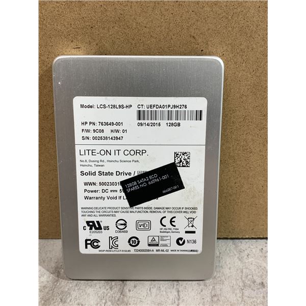 LITE-ON IT CORP. 128 GB Computer Hard Drive - Formatted
