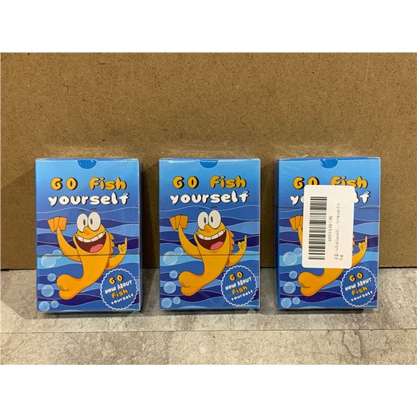 Lot Of 3 "Go Fish Yourself" Go Fish Card Games