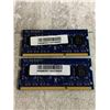 Image 3 : Lot Of 2 Nanya 2GB DDR3 SO-DIMM Laptop RAM Modules
