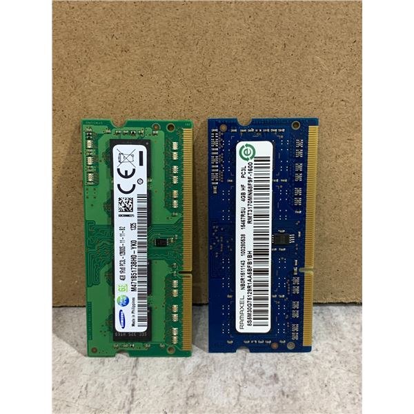 Lot Of 2 Samsung & Ramaxel DDR3L SO-DIMM Laptop Ram Modules