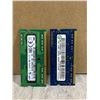 Image 1 : Lot Of 2 Samsung & Ramaxel DDR3L SO-DIMM Laptop Ram Modules