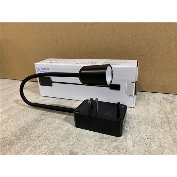 LED Reading Light - With Plug & Socket - Model: PRC-H002-22 - Black