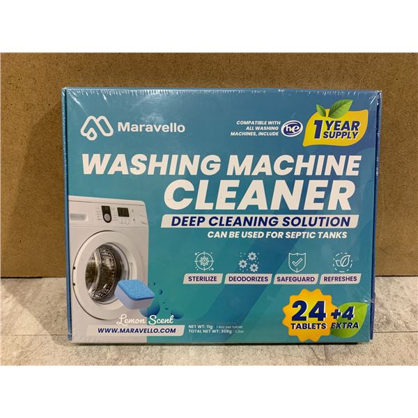 1 Year Supply - Maravello Washing Machine Cleaner