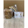 Image 2 : Frideko Home Bamboo Lantern Plug In Wall Sconce