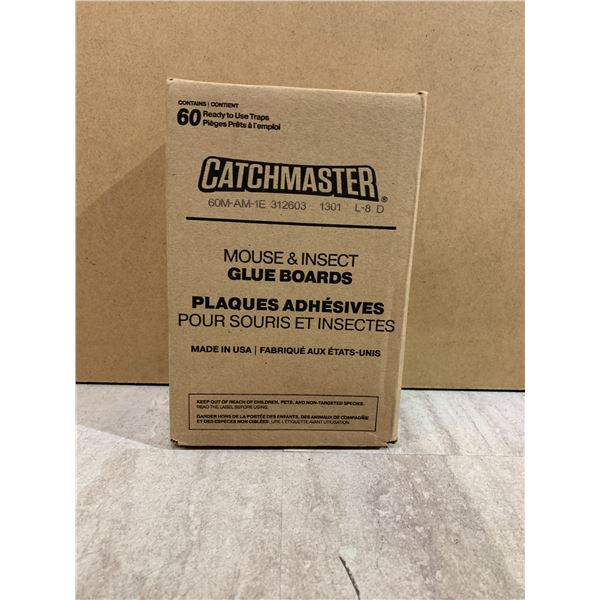 60 Pack - Catchmaster Mouse & Insect Glue Boards