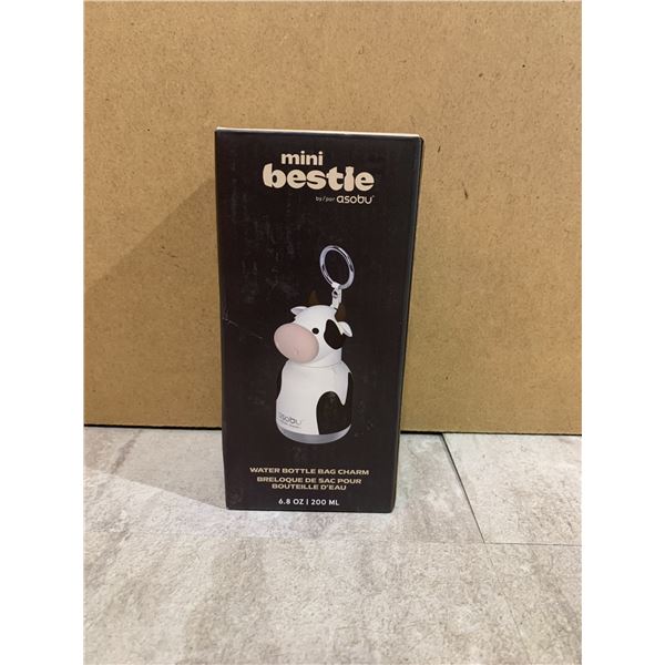 Mini Bestie Water Bottle Bag Charm - Cow