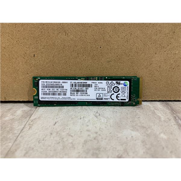 Samsung 128GB M.2 NVMe SSD - Formatted