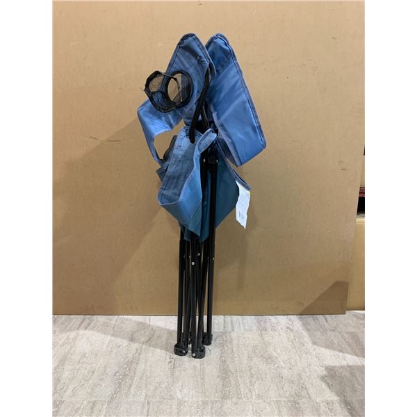 Ozark Trail Blue Folding Quad Camping Chair