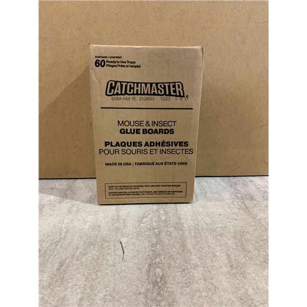 60 Pack - Catchmaster Mouse & Insect Glue Boards