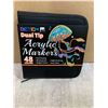 Image 1 : BETEM Dual Tip Acrylic Markers - 48 Colours