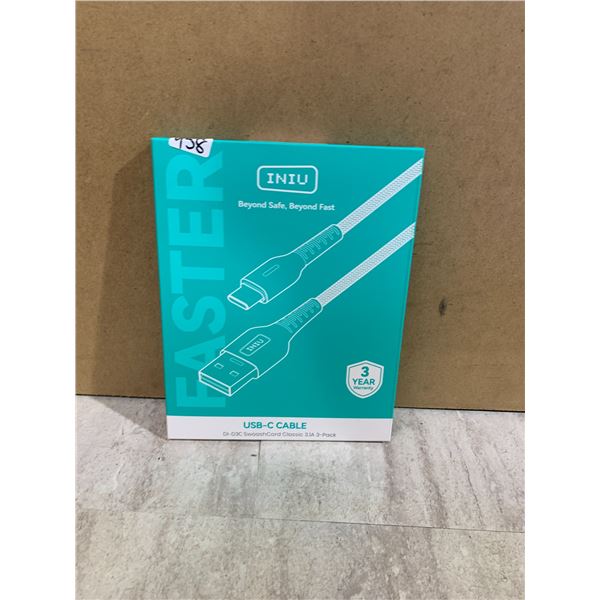 INIU USB-C Cable Charger - DI-D3C SwooshCord Classic 3.1A 3-Pack