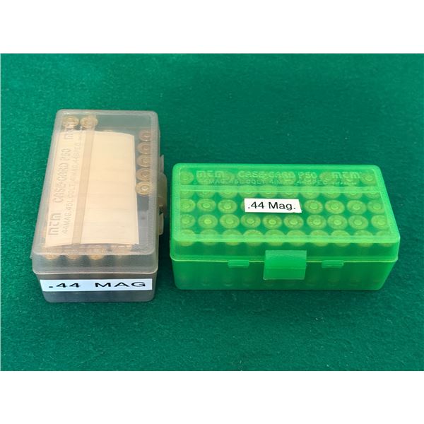 .44 Mag Factory and Reloaded Ammo in Hard Cases
