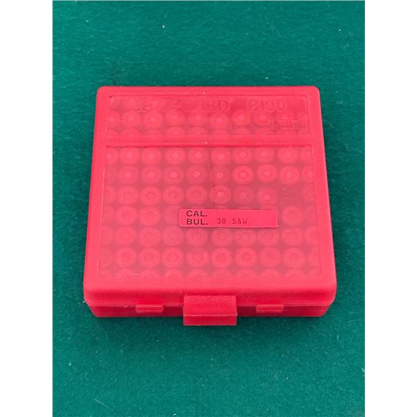 38 S&W Reloaded Ammo in Hard Case