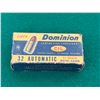 Image 1 : 32 Automatic 71 Gr Dominion Factory Centrefire Cartridges in Collectors Box