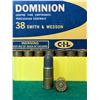 Image 4 : 38 S&W 145 Gr Dominion Factory Ammunition in Collector's Box