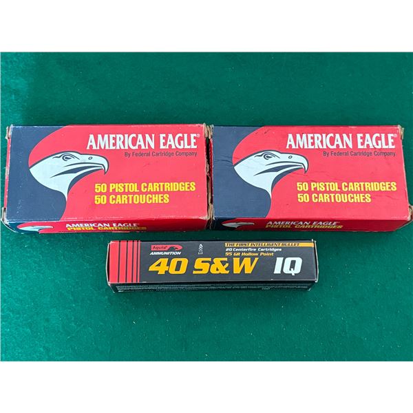 40 S&W 95 and 180 Gr Factory Ammunition