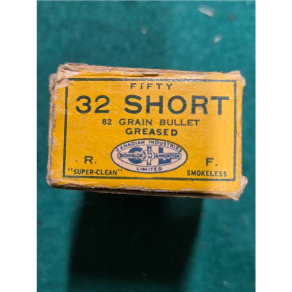 .32 Rimfire Short Dominion Cartridges    50 Count