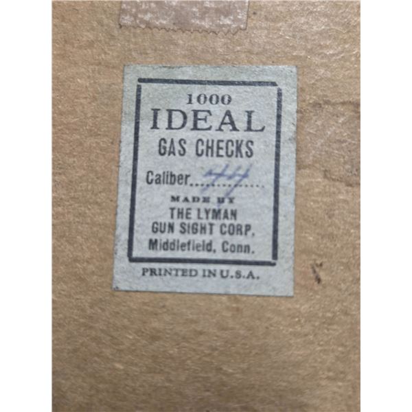 Ideal .44 Cal Gas Checks  Unknown Quantity