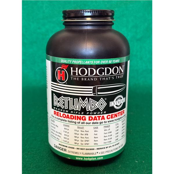 Hodgdon Retumbo Magnum Rifle Powder – 1 lb