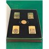 Image 4 : Vintage 1995 Zippo World War II Solid Brass 4-Lighter Box Set - Limited Edition