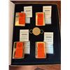Image 6 : Vintage 1995 Zippo World War II Solid Brass 4-Lighter Box Set - Limited Edition
