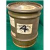 Image 2 : Vintage Military Surplus Metal Drum Container