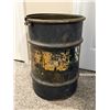 Image 1 : Vintage Military Surplus Metal Drum Container