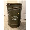 Image 1 : Vintage Military Surplus Metal Drum Container
