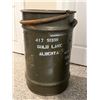 Image 2 : Vintage Military Surplus Metal Drum Container