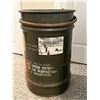 Image 3 : Vintage Military Surplus Metal Drum Container