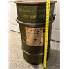 Image 6 : Vintage Military Surplus Metal Drum Container