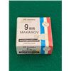Image 2 : 9×18mm Makarov FMJ Factory Ammunition – 25 Rounds